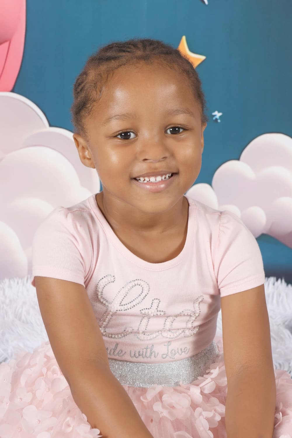 Toddler smiling